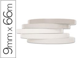 Cinta Adhesiva Q-Connect 66M X 9Mm Blanca para Cerrar Bolsas