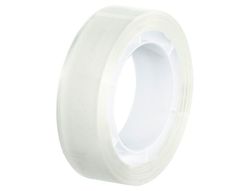 Cinta adhesiva q-connect invisible 7,5 mt x 19 mm con portarrollo en blister