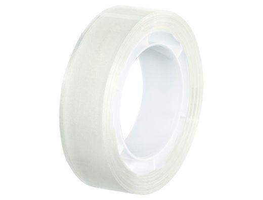 Cinta adhesiva q-connect invisible 7,5 mt x 19 mm con portarrollo en blister