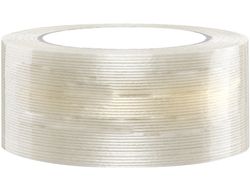 Cinta adhesiva q-connect monofilamentos transparente 50 mt x 50 mm para embalaje