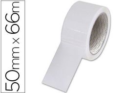 Cinta Adhesiva Q-Connect Polipropileno Blanca 66 Mt X 50 mm -Para Embalaje