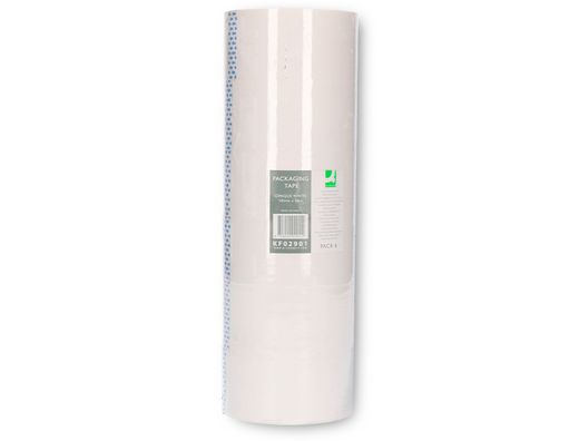 Cinta Adhesiva Q-Connect Polipropileno Blanca 66 Mt X 50 mm -Para Embalaje