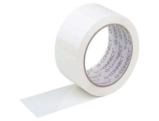 Cinta Adhesiva Q-Connect Polipropileno Blanca 66 Mt X 75 mm para Embalaje