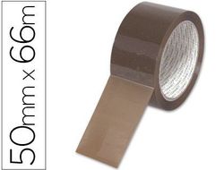 Cinta Adhesiva Q-Connect Polipropileno Havana 66 Mt X 50 mm -Para Embalaje Bajo Ruido