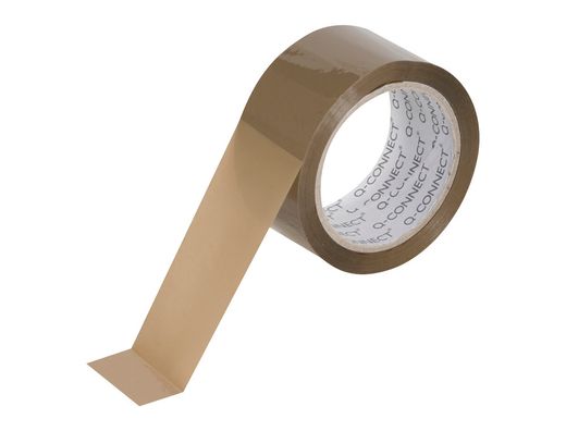 Cinta Adhesiva Q-Connect Polipropileno Havana 66 Mt X 50 mm -Para Embalaje Bajo Ruido