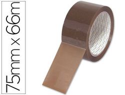 Cinta Adhesiva Q-Connect Polipropileno Havana 66 Mt X 75 mm para Embalaje