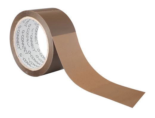 Cinta Adhesiva Q-Connect Polipropileno Havana 66 Mt X 75 mm para Embalaje