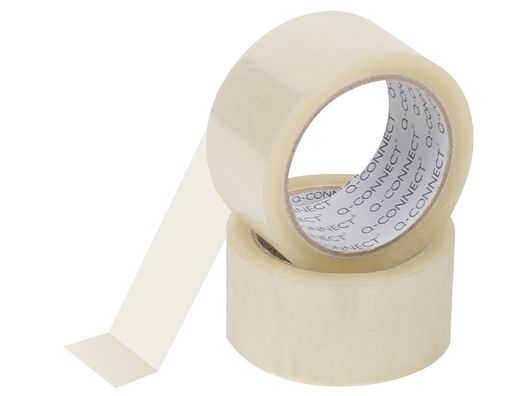 Cinta adhesiva q-connect polipropileno transparente 66 mt x 50 mm -para embalaje