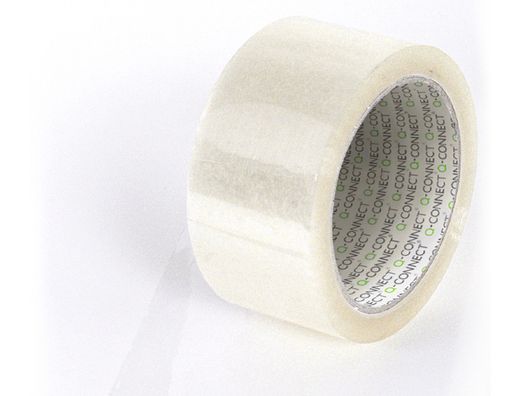 Cinta Adhesiva Q-Connect Polipropileno Transparente 66 Mt X 75 mm para Embalaje