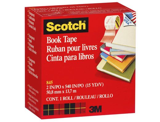 Cinta Adhesiva Scotch 845 Book Tape 50,8Mmx13,7 Mt