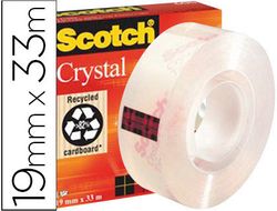 Cinta adhesiva Scotch cristal 19 x 33 mm.