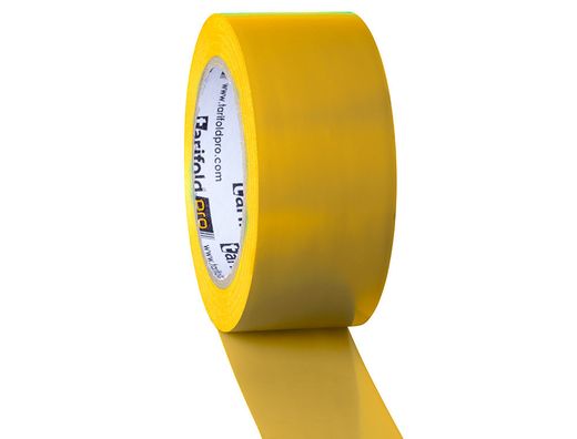 Cinta adhesiva tarifold para marcaje y señalizacion de suelo 33 mt x 50 mm color amarillo