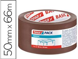 Cinta Adhesiva Tesa Marron Basic 66 Mt X 50 mm para Embalaje