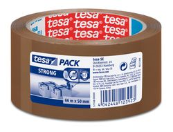 Cinta Adhesiva Tesa Marron Strong 66 Mt X 50 mm para Embalaje Bajo Ruido