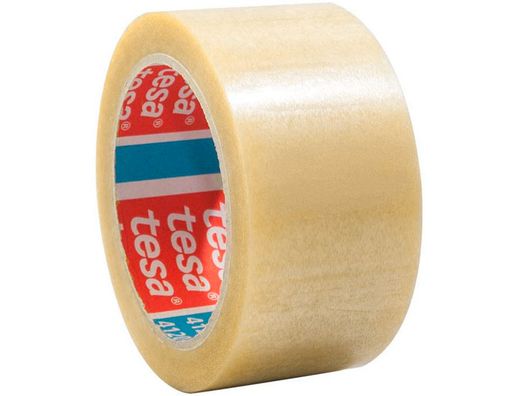 Cinta Adhesiva Tesa Pvc Color Transparente 66Mtsx50Mm para Embalaje