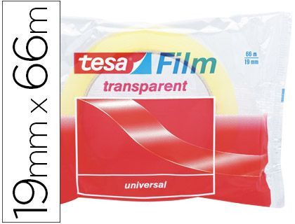 Cinta Adhesiva Tesa Transparente 66 Mt X 19 Mm