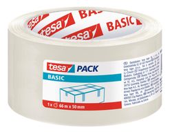 Cinta Adhesiva Tesa Transparente Basic 66 Mt X 50 mm para Embalaje
