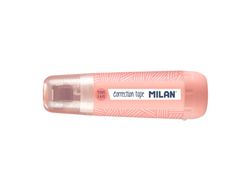 Cinta correctora milan 5 mm x 6 m coleccion 430 since 1918 rosa blister de 1 unidad + 1 recambio