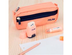 Cinta correctora milan 5 mm x 6 m coleccion 430 since 1918 rosa blister de 1 unidad + 1 recambio