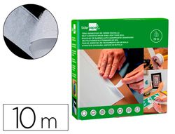 Cinta de cierre adhesiva liderpapel velcro blanco 20mm x 10m