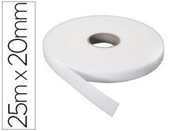 Cinta de velcro adhesivo sumo didactic rugosa rollo 25 mx20 mm
