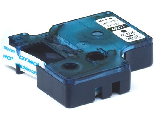 Cinta Dymo D1 12mm x 7 m Negro sobre Verde