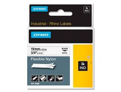 Cinta Dymo RhinoPro Nylon flexible 19mm x 3,5m blanco