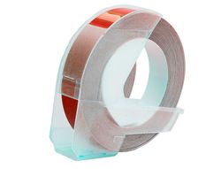 Cinta Dymo tradicional de 3 m. x 9 mm Color Rojo