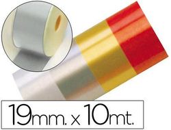Cinta Fantasia 10 Mt X 19 mm Plata