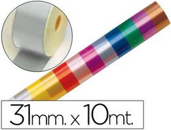 Cinta Fantasia 10 Mt X 31 mm Plata