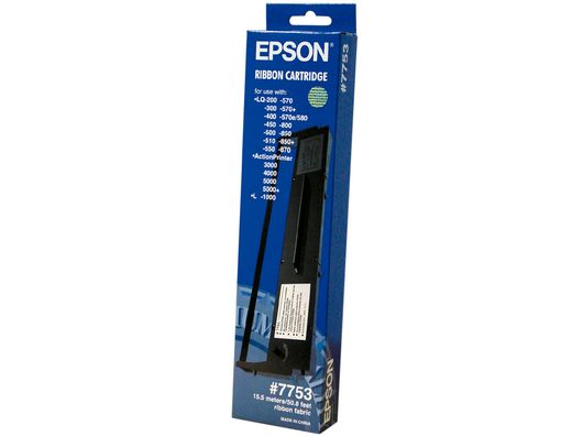 Cinta Impresora Epson Lq-200 300 300C 300+Ii 500 550570 570+ 580 800 850 870 1500 Negra (7753)