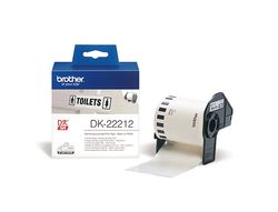 Cinta plastificada 62mm x 15m negro sobre blanco Brother