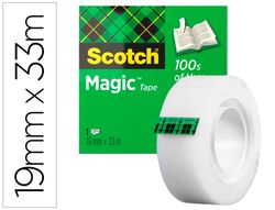 Cinta Scotch Magic 810 invisible 19mm x 33m