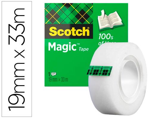 Cinta Scotch Magic 810 invisible 19mm x 33m