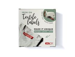 Cinta textil colop tafetan termo adhesiva ancho 15 mm para impresora e-mark rollo de 8 mt