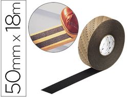 Cintas Antideslizantes Soporte de Vinilo Adhesivo +Abrasivo 18Mx50Mm