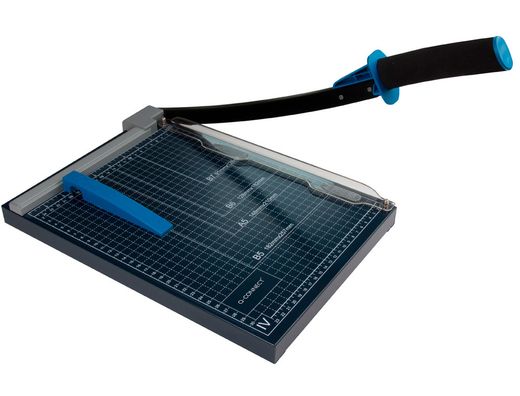 Cizalla Q-connect KF11241 metalica de palanca A4 capacidad corte 10 hojas