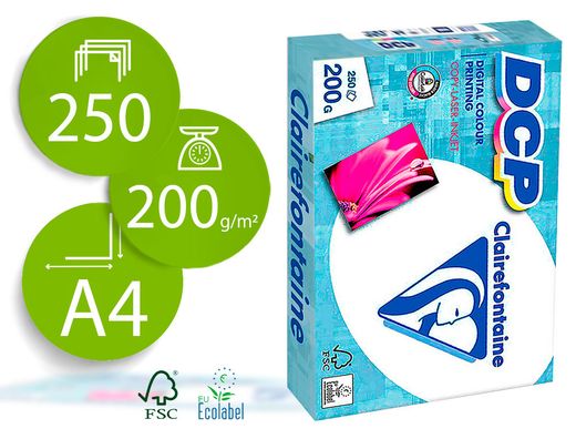 CLAIREFONTAINE Paquete A4 250 Hojas 200 Gramos 1807C