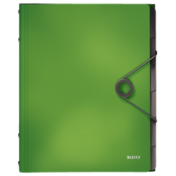 Clasificador Solid. PP. 6 separadores. DIN A4, verde