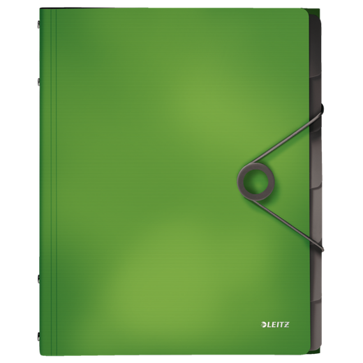 Clasificador Solid. PP. 6 separadores. DIN A4, verde