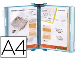 Clasificador Tarifold pared Candy Line A4 azul