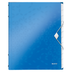 Clasificador WOW. PP. 12 separadores. DIN A4, azul