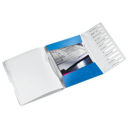 Clasificador WOW. PP. 12 separadores. DIN A4, azul