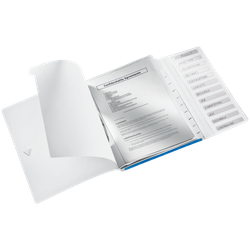 Clasificador WOW. PP. 12 separadores. DIN A4, azul