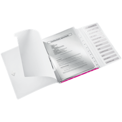 Clasificador WOW. PP. 12 separadores. DIN A4, fucsia