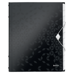 Clasificador WOW. PP. 12 separadores. DIN A4, negro