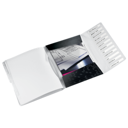 Clasificador WOW. PP. 12 separadores. DIN A4, negro