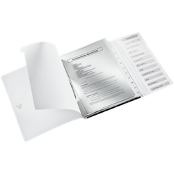 Clasificador WOW. PP. 12 separadores. DIN A4, negro