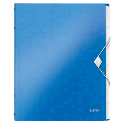 Clasificador WOW. PP. 6 separadores. DIN A4, azul