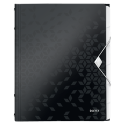 Clasificador WOW. PP. 6 separadores. DIN A4, negro